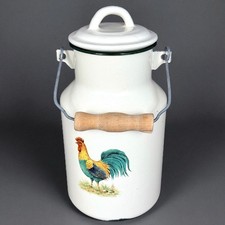 Bidon à lait en émail