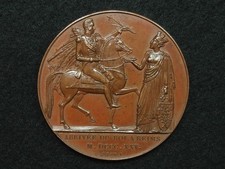 MEDAILLE CUIVRE 46mm BRUN.F -