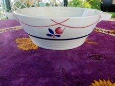 Bas de Soupière ou Légumier Faience de Gien Modèle Irène Peint à la Main Tulipe