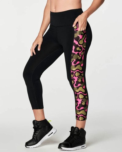 Zumba wild crop leggings - wild,