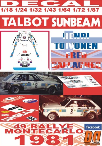 Decal talbot sunbeam lotus - decal,
