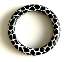 BRACELET VINTAGE en BOIS motif