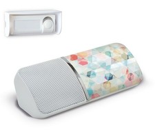 Carillon blanc Jazzy 100 Kaléidos EXTEL Sonnette de porte Sans Fil Portée 100 m