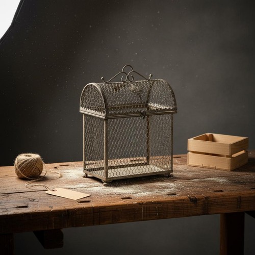 Enclosure oiseaux vintage - enclosure, à