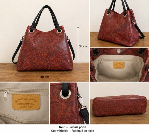 Beau sac cabas cuir - beau,