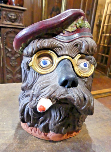 Pot tabac porcelaine - pot, a