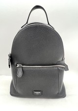 Sac a dos zippé Ninon de Lancel en cuir de vachette grainé noir 