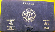 France. Coffret, série Monnaie de Paris de 1982, de 1 centime à 100 Francs. FDC.