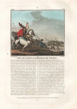Bataille De Tolbiac Schlacht De Zülpich Battle Schabkunst Mezzotint 1791