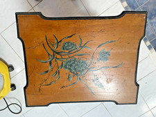 Table à Thé Aux Clématites, Art Nouveau, fin XIXème Début XXème Siècle