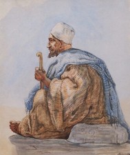 Aquarelle dessin orientaliste