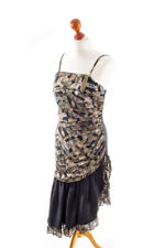 Robe De Soirée Vintage Originale Années 80 90 Noir Or Originale Pailletée 40