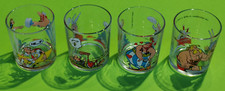 Verre Astérix lot de 3 verres comme 4ème offert car il est félé, Nutella ,  1999