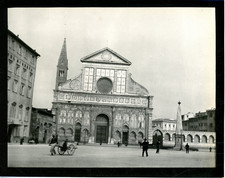 Italie, Florence, basilique Santa Maria Novella Vintage silver print,  Tirage 