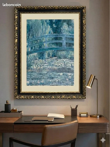 Tableau monet cadre orné - monet,