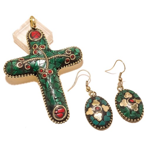 Set pendentif chaîne croix - set,