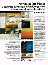 PUBLICITE  1971   SCHOLTES  four à pyrolyse