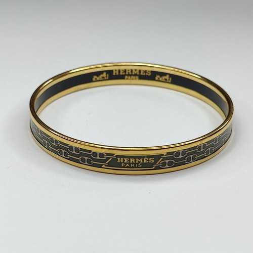 Hermès plated enamel narrow - plated,