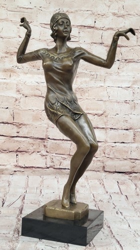 Signed bronze sculpture art - bronze,