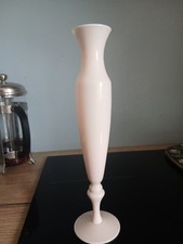ancien vase en opaline rose de