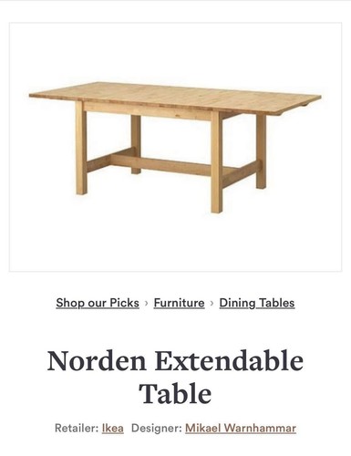 Ikea norden solid birch - ikea,