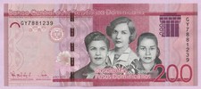 200 Pesos 2023, République DOMINICAINE, DOMINICANA, P-191g, UNC, Sœurs MIRABAL