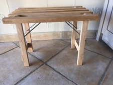 Tabouret Pliant En Hêtre - Neuf - brut à  vernir - peindre - Campagne - pêche