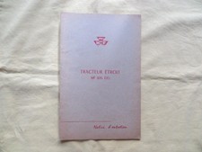 Tracteur MASSEY FERGUSON 835 DEt - notice d'entretien - 1960