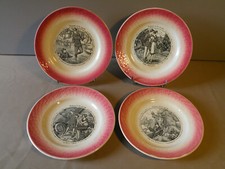 4 ASSIETTES PARLANTE. Fabrique