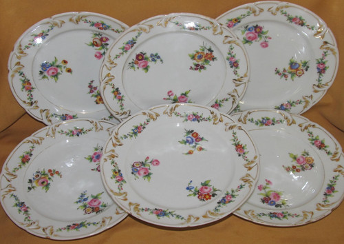 Série assiettes plates - 6,