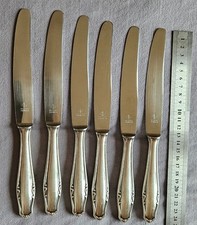 6 couteaux de table métal