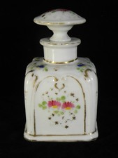 PORCELAINE DE PARIS vieux flacon à parfum XIXe 13cm