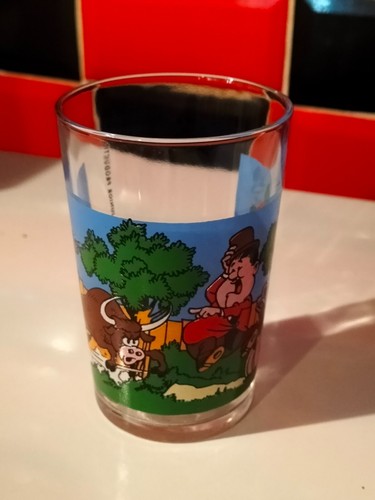 Ancien verre moutarde amora - verre,