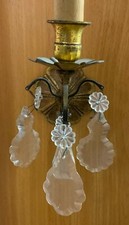 3 APPLIQUES MURALES A PAMPILLE  CRISTAL DE VENICE