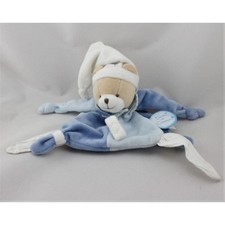 Doudou et compagnie plat ours bleu blanc Petit Chou - 21228