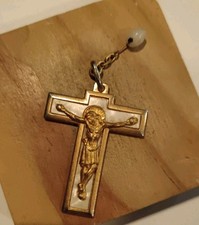 Médaille Religieuse Ancienne Crucifix Jésus Christ 