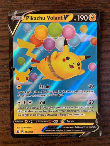 Carte pokémon pikachu - pokémon,