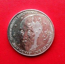 MONNAIE DE 100F JEAN MONNET 1992 EN ARGENT MASSIF 900%
