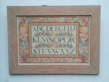 Tableau abécédaire fleuri