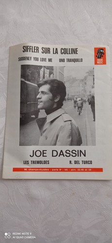 Partition joe dassin siffler - partition,