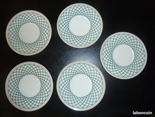 5 grandes soucoupes Villeroy et Boch BASKET