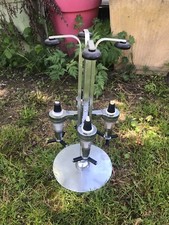 bistrot support a 4 bouteilles avec doseurs a poser sur bar