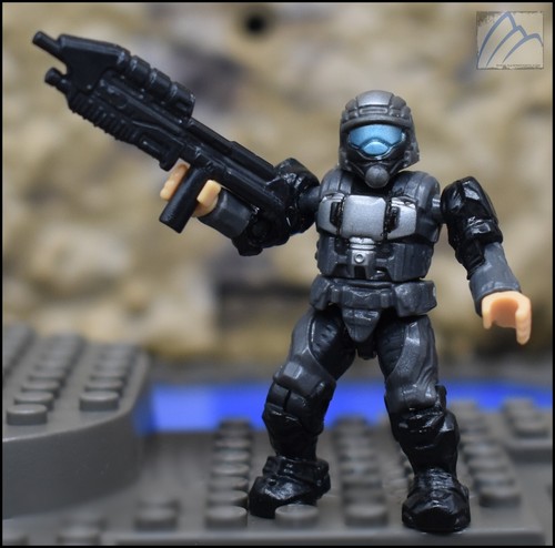Halo mega bloks black grey - halo,