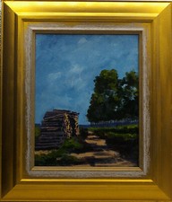 paysage  huile  "PINS, DESTINS DIVERS"   ARTISTE réf drouot artprice akoun