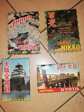 LOT DE 4 CARNETS DE 56 CARTES POSTALES SEMI MODERNE ASIE.JAPON.KYOTO,NIKKO,OSAKA