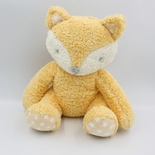 Doudou peluche renard orange