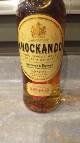Bouteille whisky knockando - bouteille,