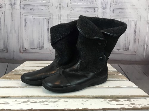Nina girls black button - black, snaps