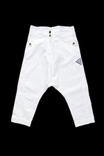 Sarouel pantacourt en chanvre blanc Kanabeach Biologik | White hemp sarouel