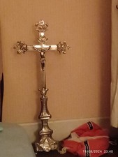 Superbe grande croix d' autel